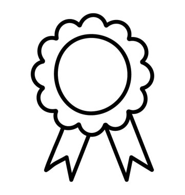 Beyaz arka planda yalıtılmış ödül rozeti 