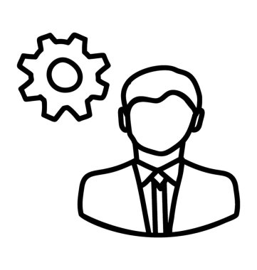 İş Yöneticisi simgesini çizgili Tema 