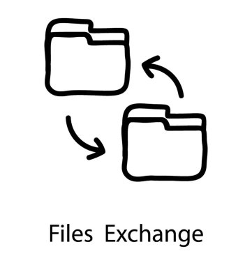 Satır tasarımında klasör değişimi simgesi.