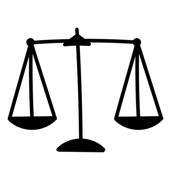 Гліф Ікона Глобального Правосуддя — стоковий вектор