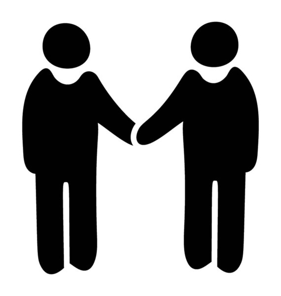 Значок коллеги в твердом дизайне
 