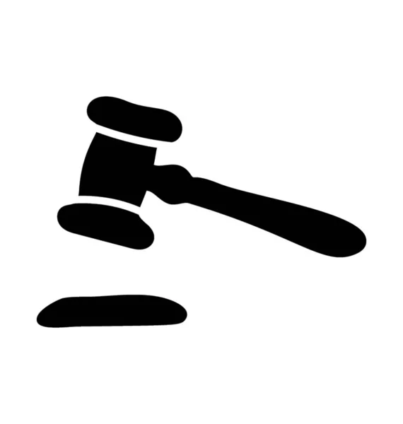 Law Order Glyph Vector — Stock Vector