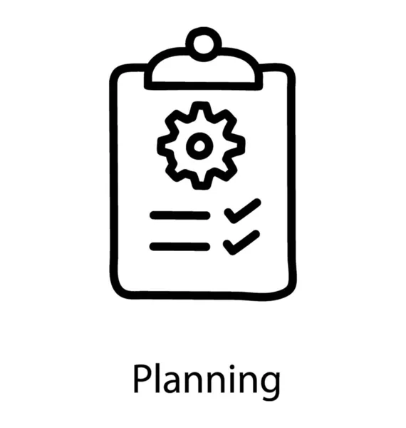 Icona Del Progettista Linea Vettoriale — Vettoriale Stock