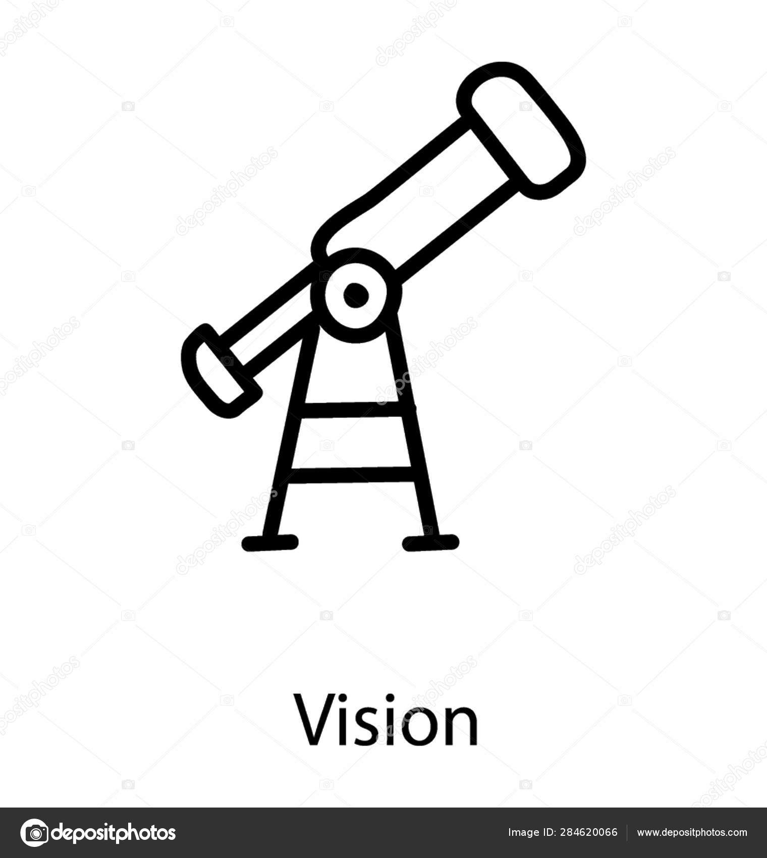 Telescope Optical Instrument Icon Stock Vector by ©vectorspoint 284620066
