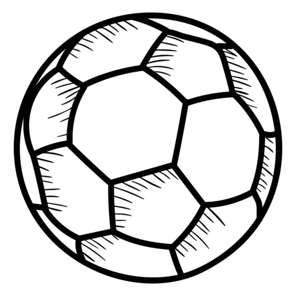 Doodle Design Ícone Futebol — Vetor de Stock