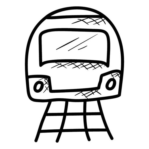 Train Vector Icon Doodle Design — Stock Vector