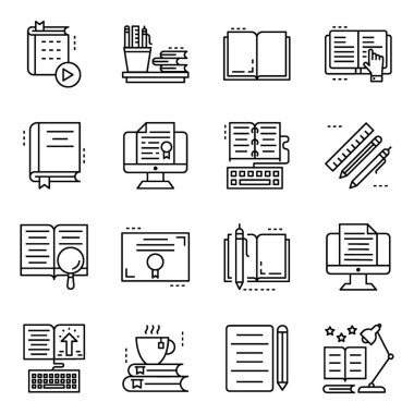 Burada 40 visulas oluşan okuma simgeleri kümesidir. Benzersiz görseller ile editable simgeler kapmak için mükemmel bir açılan.