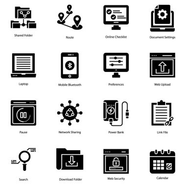Get your best user interface solid icons pack to enchant viewers. Editable vectors are unique and worthy. Hold it now and use in associated field.  clipart