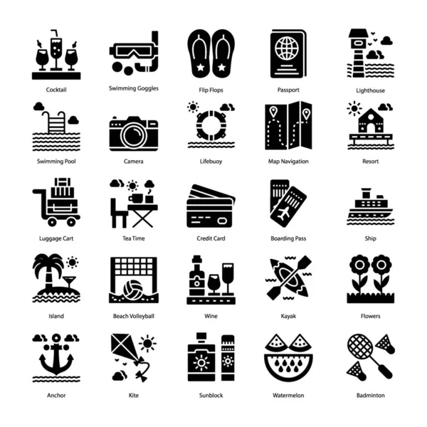 Plaj katı vektör tasarımları paketi projenizi daha çekici görseller yapmak için burada. Kullanılabilir simgeler daha çekici ve kullanımı kolaydır. İndirmekeyfini çıkarın!