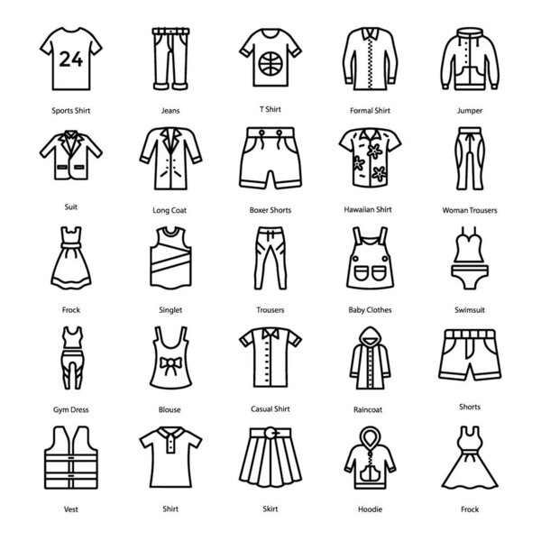Get your best clothing line icons pack to have an enchanting effect on your design project, we are offering editable vectors here for you. Just grab it now and use for your upcoming assignment. 