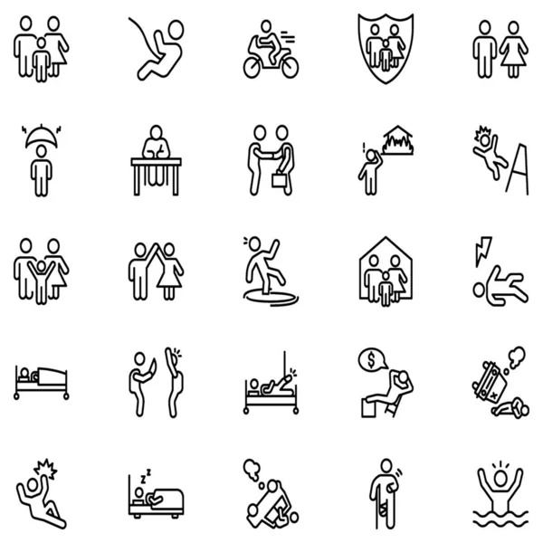 Burada sigorta simgeleri bir paket. Benzersiz görseller ile editable simgeler kapmak için mükemmel bir açılan olduğunu. İhtiyaçlarınıza uyacak şekilde indirin.