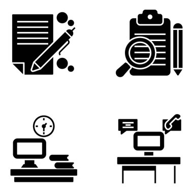 İşyeri simgeleri paketi burada glyph tasarım 30 vektörler oluşan.grab bu editable paketi.