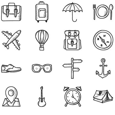 Yaz tatili doodle simgeler tasarımları paketi projenizi daha çekici görseller yapmak için burada. Kullanılabilir simgeler daha çekici ve kullanımı kolaydır. İndirmekeyfini çıkarın! 