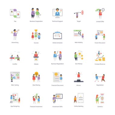 Burada düz web simgeleri koleksiyonu ile geliyor. Bu görselleri buna göre düzenleyebilirsiniz. İndirme keyfini çıkarın.