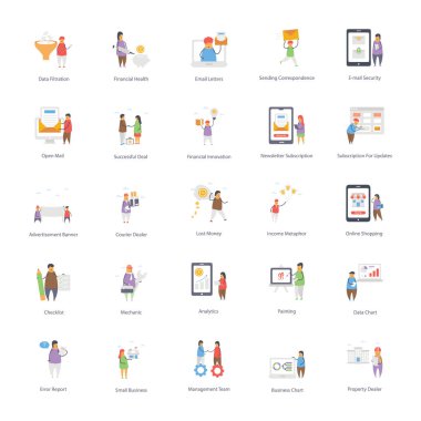 Burada online öğrenme simgeleri paketi ile geliyor. Bu görselleri buna göre düzenleyebilirsiniz. İndirme keyfini çıkarın.