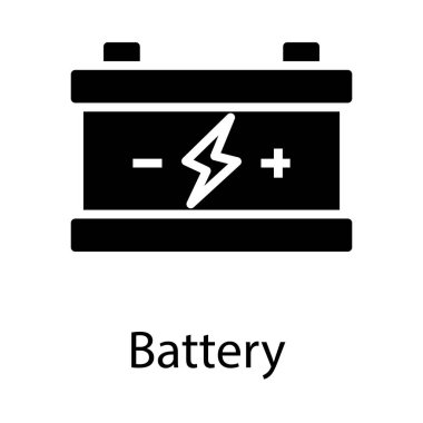 Glif simge tasarımı pil 
