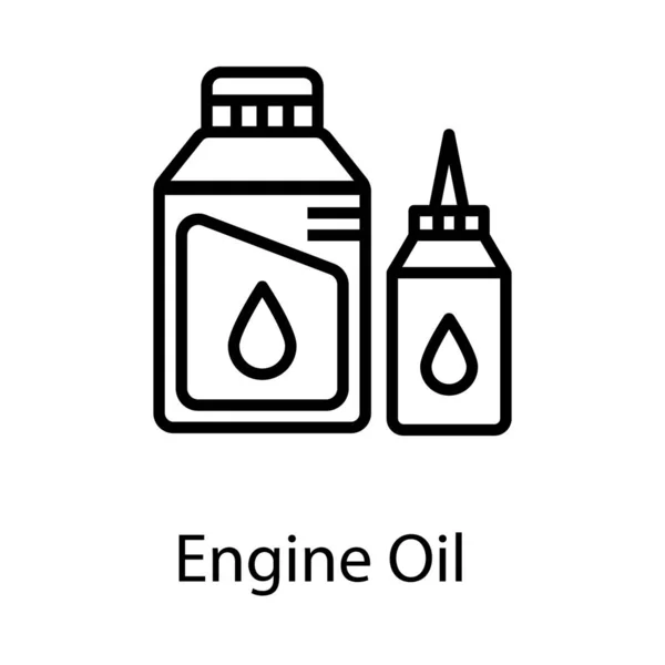 Mobil Oil Line Ontwerp Icoon — Stockvector