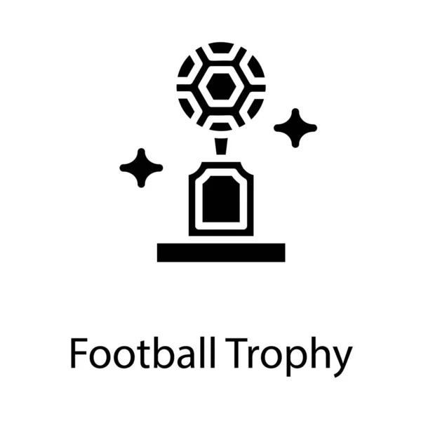 Diseño Vectorial Sólido Del Premio Fútbol — Archivo Imágenes Vectoriales