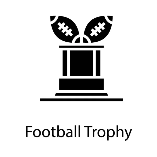 Diseño Vectorial Sólido Del Premio Fútbol — Archivo Imágenes Vectoriales