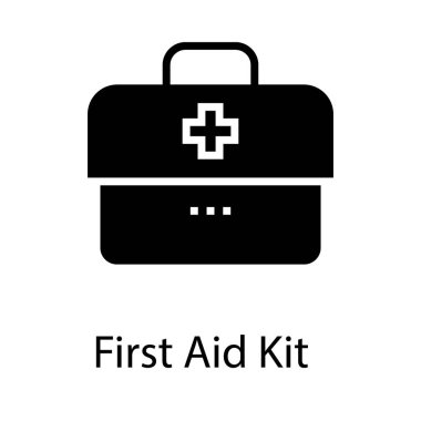 Katı vektör tasarımında ilk yardım kutusu 