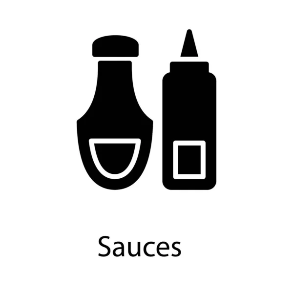 Vecteur Sauces Tomate Design Solide — Image vectorielle