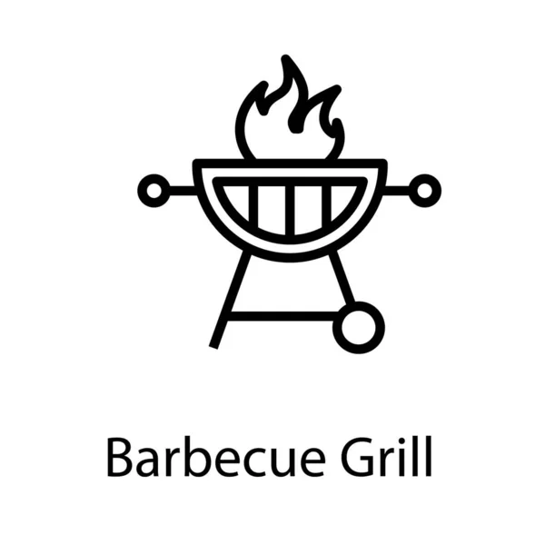 Barbecue Grille Grille Design Vectoriel — Image vectorielle