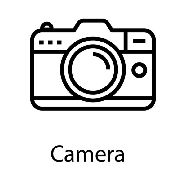 Διάνυσμα Φωτογραφικής Κάμερας Σχεδίαση Γραμμής — Διανυσματικό Αρχείο