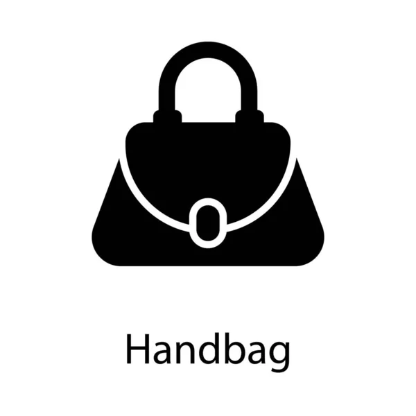 固体設計の女性の手荷物ベクトル — ストックベクタ