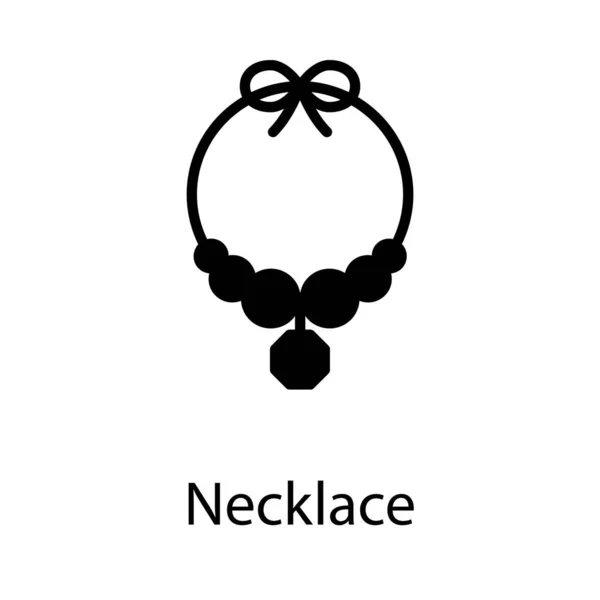 Collana Portagioie Solido Design — Vettoriale Stock