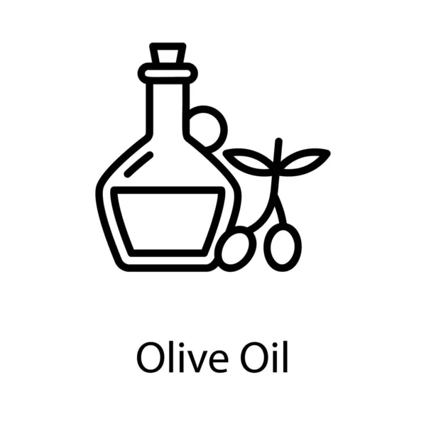 Una Botella Aceite Oliva Para Cocinar — Vector de stock