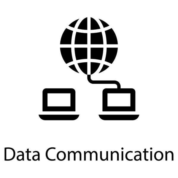 实心设计的全球通信网络 — 图库矢量图片