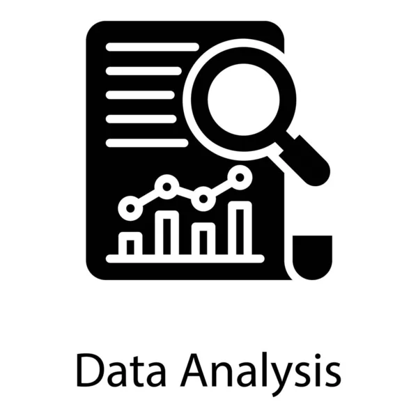 Análise Relatórios Marketing Design Sólido —  Vetores de Stock