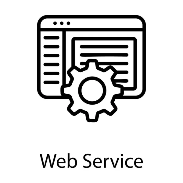 Line Web Page Optimierung Design — Stockvektor