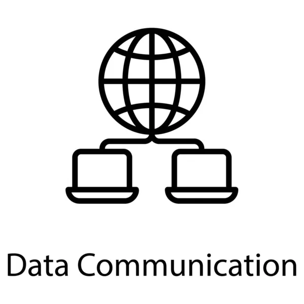 线路设计中的全球通信网络 — 图库矢量图片