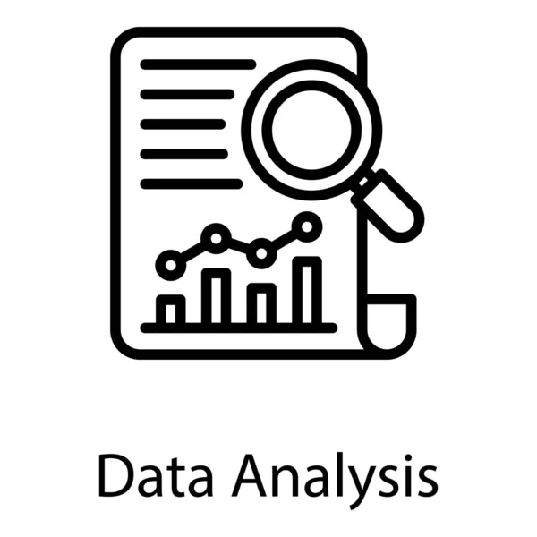 Marknadsrapport Analys Linje Design — Stock vektor