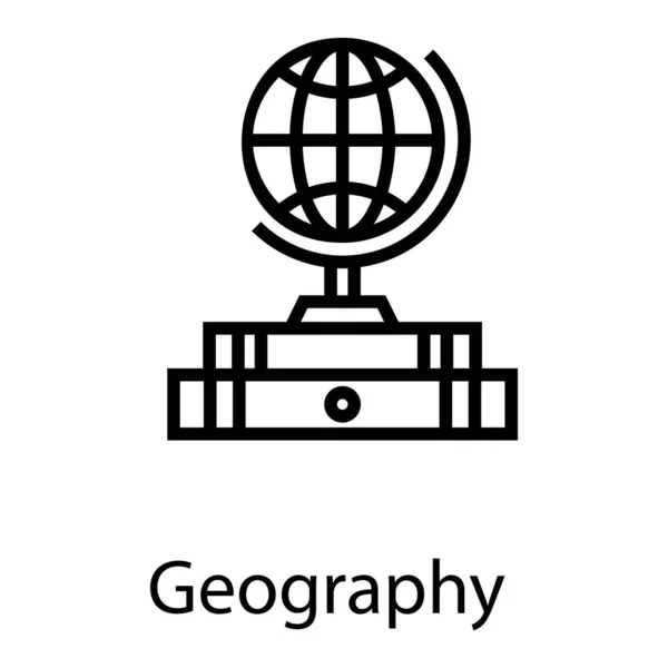 Návrh Ikon Vektoru Geografie — Stockový vektor