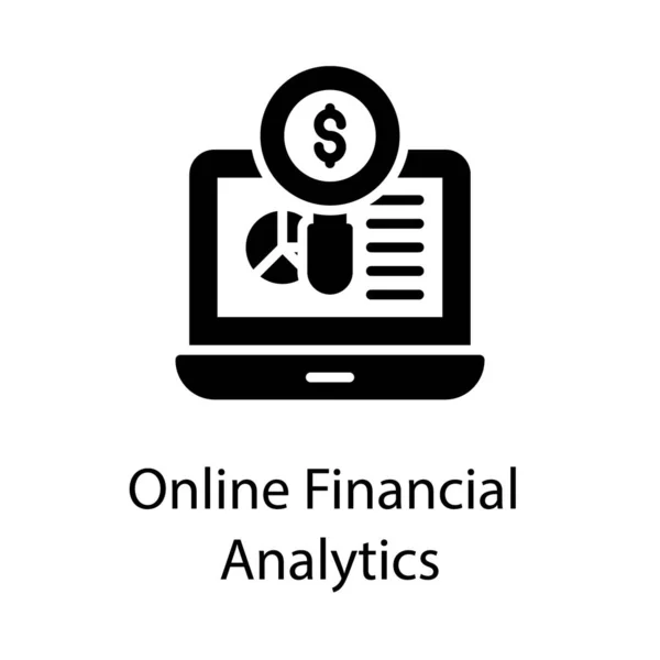 Sağlam Tasarımda Çevrimiçi Finansal Analitik — Stok Vektör