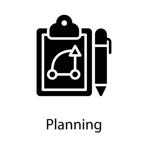 Vecteur Planification Projet Conception Solide — Image vectorielle