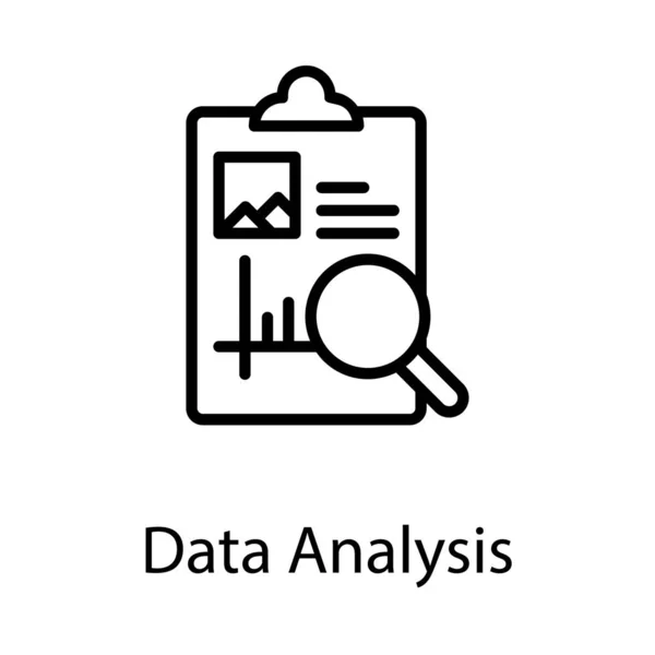 Analyse Report Vektor Liniendesign — Stockvektor