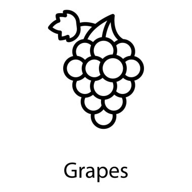 Satır tasarımında üzüm demeti 