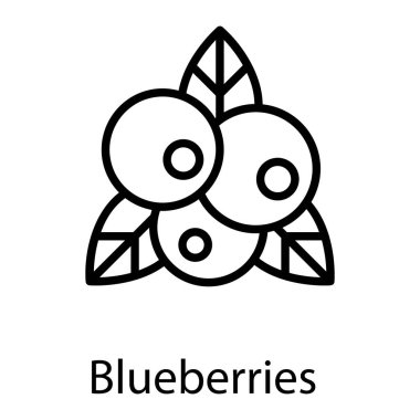 Çizgi tasarımında Holly çilek vektörü 