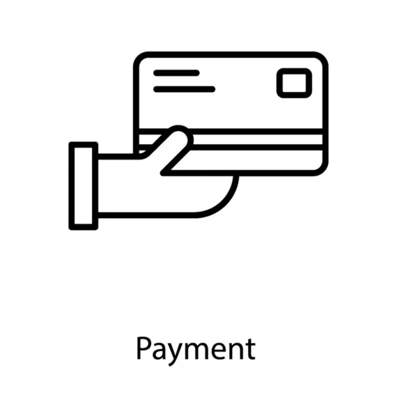 Kartenzahlung Einklang Mit Symboldesign — Stockvektor