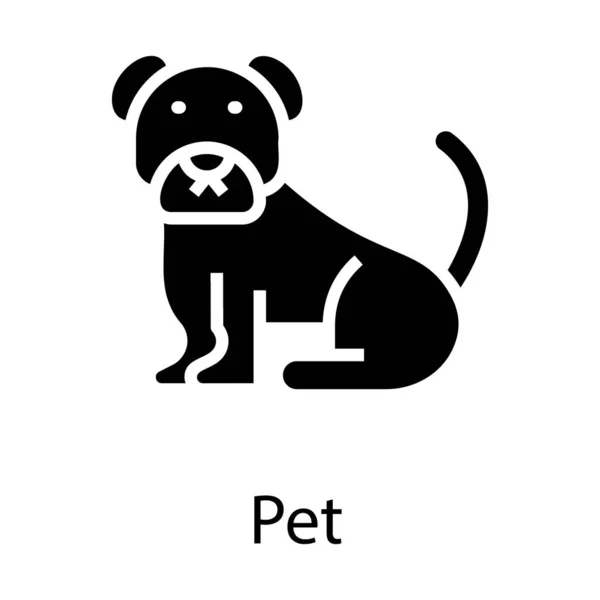Ícone Cão Design Preenchido — Vetor de Stock