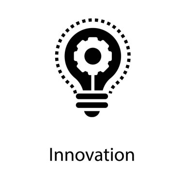 Fikir üretme katı vektör tasarımı 