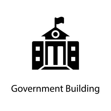 Glyph tasarımında mahkeme mimarisi vektörü 