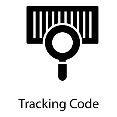 Barcode tarama katı simge tasarımı 