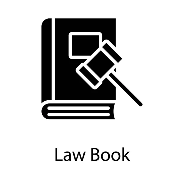 Törvény Könyv Vektor Szilárd Tervezés — Stock Vector