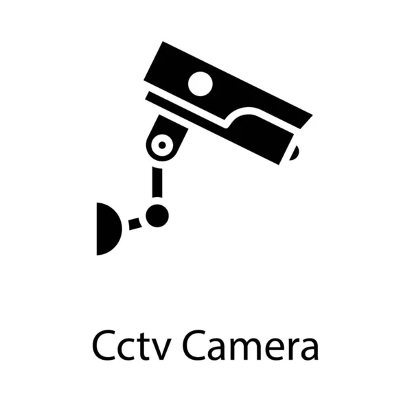 Cámara Seguridad Cctv Diseño Sólido — Archivo Imágenes Vectoriales