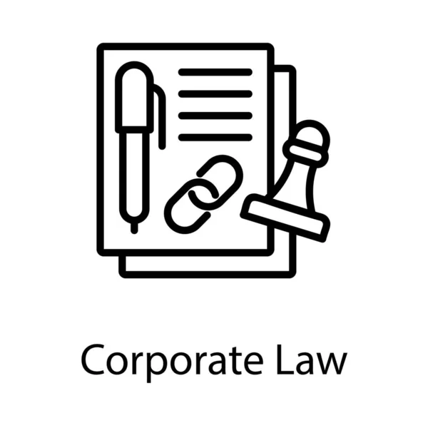 行设计中的法律文档矢量 — 图库矢量图片