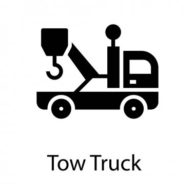 Sağlam tasarımda çekici kamyon simgesi 